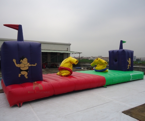 Hoogwaardig opblaasbaar spel Carnaval Bounce House Sumo Suits Bungee Run voor volwassenen Kinderen