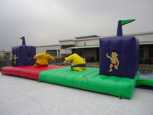 Hoogwaardig opblaasbaar spel Carnaval Bounce House Sumo Suits Bungee Run voor volwassenen Kinderen
