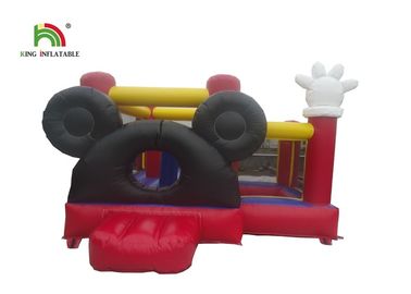 Rode van de het Beeldverhaal Opblaasbare Verbindingsdraad van Softplay Mickey het Kasteeluitsmijter met Oceaanbal