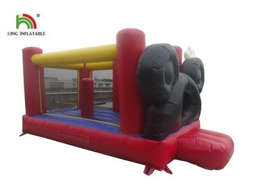 Rode van de het Beeldverhaal Opblaasbare Verbindingsdraad van Softplay Mickey het Kasteeluitsmijter met Oceaanbal