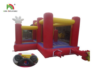 Rode van de het Beeldverhaal Opblaasbare Verbindingsdraad van Softplay Mickey het Kasteeluitsmijter met Oceaanbal