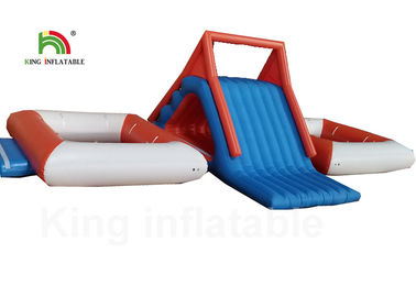 Waterdicht Opblaasbaar Waterpark/Aquatische Parkspeelplaats met Trampoline voor Huur