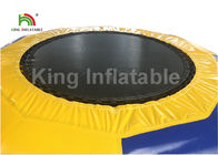 Aangepast Geel 5m D Opblaasbaar Waterstuk speelgoed/Drijvende pvc-Trampoline voor Waterpark