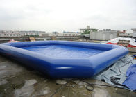 Mobiele draagbare grote opblaasbare zwembaden met Aangepaste kleur, Zacht pvc-Materiaal