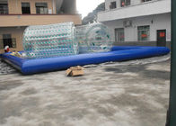 Commerciële Opblaasbare Zwembaden met Waterrol en Waterballen 0.9mm pvc-Geteerd zeildoek