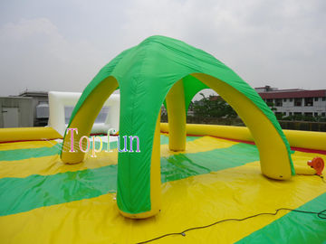 Kleurrijke Opblaasbare van het het Strandhuis van het Gebeurtenishuwelijk Groene Tent 0.6mm pvc-geteerd zeildoek