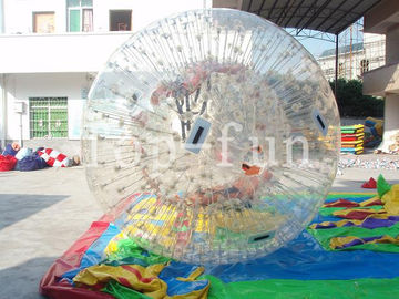 1.0mm Transparante Briljante opblaasbare de hellingen zorb ballen van pvc voor Openluchtwaterpret