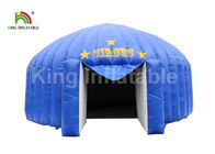 Blauwe Opblaasbare de Gebeurtenistent van het Waterbewijs met Ventilator/Openluchtslag - overkoepel omhoog Tent