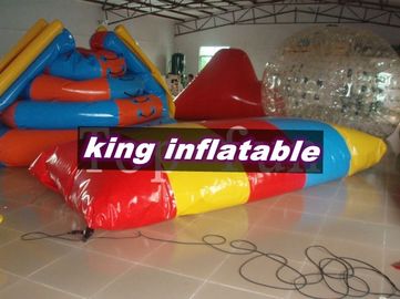 Rode/Gele/Blauwe 0.9mm Opblaasbare het Waterspeelgoed van pvc/Saturn-Dia met Vlekbal