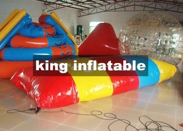 Rode/Gele/Blauwe 0.9mm Opblaasbare het Waterspeelgoed van pvc/Saturn-Dia met Vlekbal