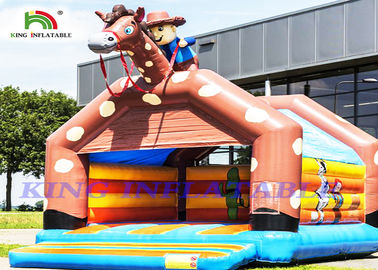 Het reuzekasteel van Cowboy Opblaasbare Bouncy voor Volwassenen en Jonge geitjes om te vieren