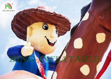 Het reuzekasteel van Cowboy Opblaasbare Bouncy voor Volwassenen en Jonge geitjes om te vieren