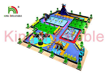 Digitale Drukslag - omhoog het Geteerde zeildoek van pvc van Plato van het Waterpark met 0.65mm - 0.9mm UV Bestand
