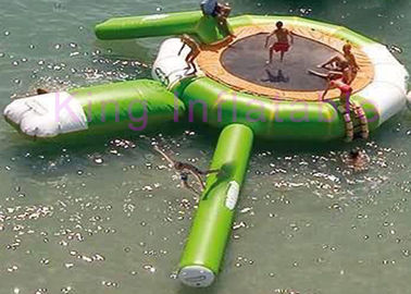 Openlucht Waterdichte Plato-het Waterstuk speelgoed van pvc Opblaasbare Ce Aangepaste Trampoline met Dia