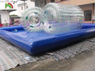Het transparante Opblaasbare Rolling Stuk speelgoed van Waterpvc voor Overzees/Meer/Zwembaden
