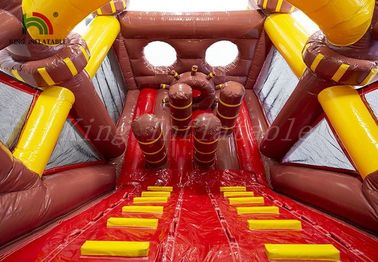 Niet - de Giftige Openluchtsportenspelen blazen - omhoog Hinderniscursus, Duurzame pvc-Piraatboot