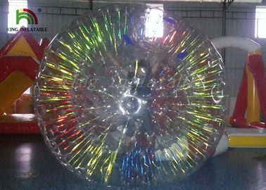 Het glanzen Zorb/ontruimt de Opblaasbare Bal van de de Flitsrol van Coloful Glanzende voor Grassplot-het rollen