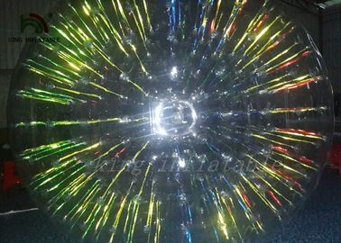 Het glanzen Zorb/ontruimt de Opblaasbare Bal van de de Flitsrol van Coloful Glanzende voor Grassplot-het rollen
