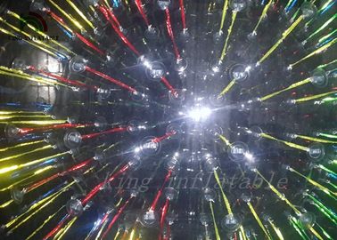 Het glanzen Zorb/ontruimt de Opblaasbare Bal van de de Flitsrol van Coloful Glanzende voor Grassplot-het rollen