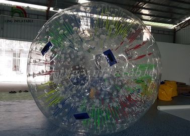 Het glanzen Zorb/ontruimt de Opblaasbare Bal van de de Flitsrol van Coloful Glanzende voor Grassplot-het rollen