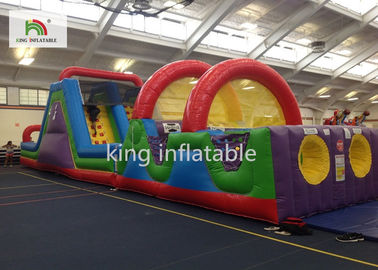 De aangepaste Kleine Spelen van de de Hindernissport van pvc Inflatabel met Dia voor Alle Leeftijden