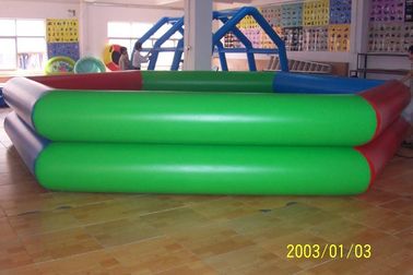 Pvc-Geteerd zeildoek Cirkel Zwembad/Opblaasbare Zwembaden Dubbele Buis 1.3m Hoogte
