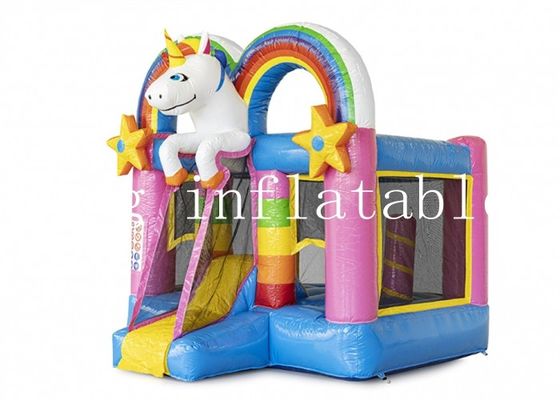 EN71 magisch Unicorn Inflatable Combo Bounce House met Dia