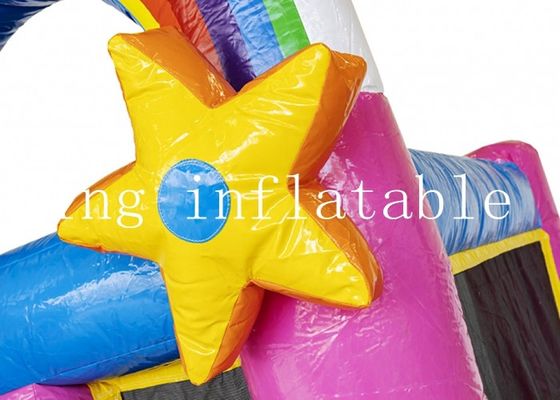EN71 magisch Unicorn Inflatable Combo Bounce House met Dia