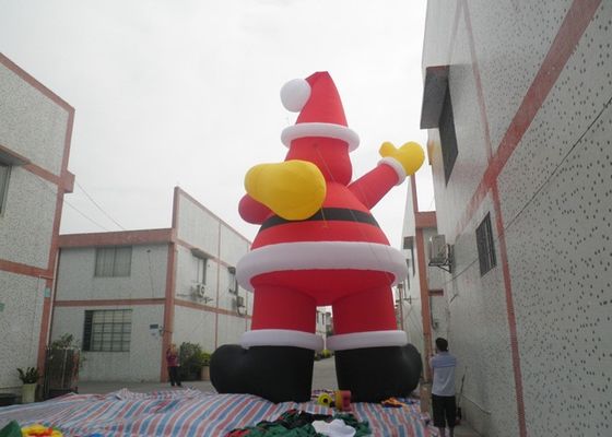 Maak vuurvast   210D nylon Kerstmis Vakantie Opblaasbare Santa Claus