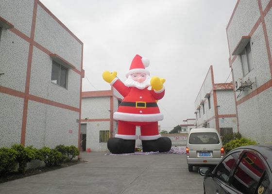 Maak vuurvast   210D nylon Kerstmis Vakantie Opblaasbare Santa Claus