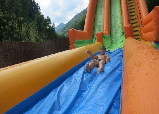 0.55mm Plato Inflatable Water Slide With Zwembad