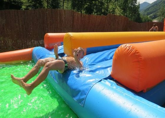 0.55mm Plato Inflatable Water Slide With Zwembad