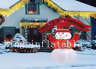 Openlucht van Kerstmisproducten van 10m Opblaasbare Geblazen de Vakantiesneeuwman Lucht