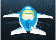 Blauw 0.9mm pvc-Geteerd zeildoek Groot Opblaasbaar Water Toy Floating Airplane