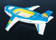 Blauw 0.9mm pvc-Geteerd zeildoek Groot Opblaasbaar Water Toy Floating Airplane