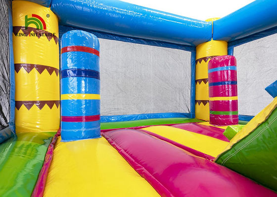 Kleuterschool 3m het Roze Opblaasbare Kasteel van Flamingobouncy met Dia