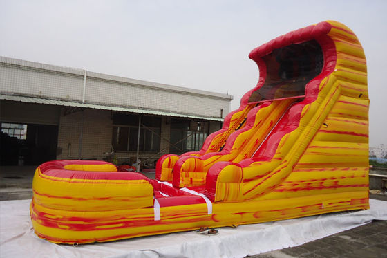Van de het Ijskleur van de douanebrand Opblaasbare het Waterdia met Pool voor Jonge geitjes/Huurzaken