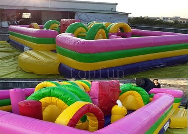 Plato-het geteerde zeildoek van pvc, het opblaasbare Spel van de pretparkhindernis voor jonge geitjes