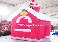 Mini Vrolijke Kerstmis Opblaasbare Rode Huizen voor Kerstmisdecoratie van de Kerstman