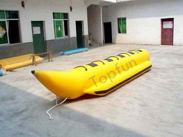 De gele Waterproff-Vissersboten van de Banaan Opblaasbare Vlieg met Strook van de de Beschermings Zwarte Bumper van pvc de Sterke