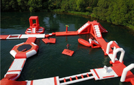 53*47m Opblaasbaar Waterpark Jumper Sport Games 210 Persoonscapaciteit