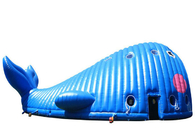 Reuze Blauwe Opblaasbare de Gebeurtenistent van de Beeldverhaalwalvis voor Commercieel