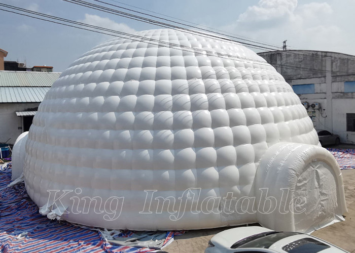 EN71 opblaasbare van de de Huurgebeurtenis van Iglo's Witte pvc Commerciële de Luchtslag van Exgibition - omhoog Opblaasbare Tent