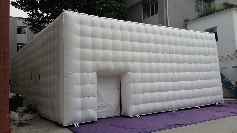 20ft Custom Portable Zwarte opblaasbare nachtclub Cube Party Bar Tent Nachtclub Voor Disco Wedding Event