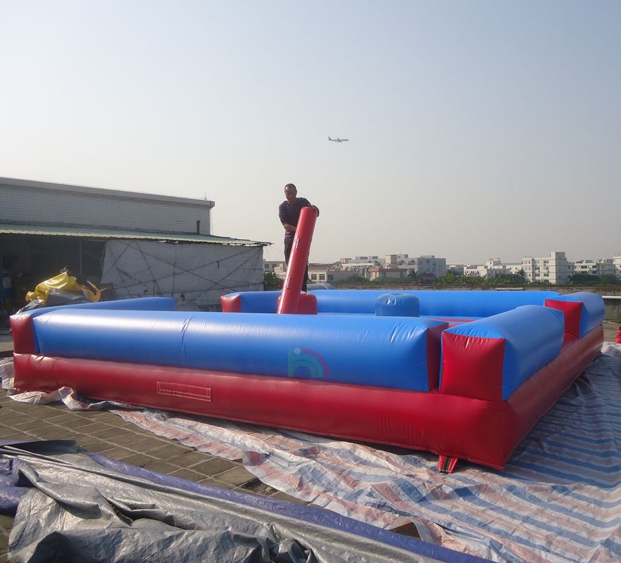 Hoogwaardige PVC Opblaasbare Jousting Arena Kinderen Gladiator Gevechtsveld met Stokken Inclusief Blower - voor Trampolineparken