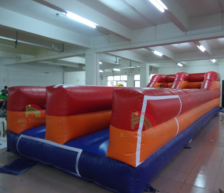 Opblaasbare Bungeerun Spel voor Buiten voor Twee Personen Uitdagingsrace Dubbele Banen Interactieve Opblaasbare Spellen