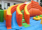 0.55mm Outdoor giant Inflatable double lane Slide With obstacle course