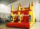 Kids Inflatable Volcano Dry Slide Double Line Jumping Castle Playground